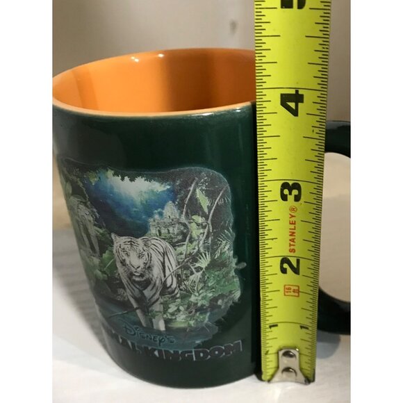 Disney Animal Kingdom Ceramic Mugs Set Of 2 Green & Blue 12 Oz Tigers Lions - Picture 8 of 16